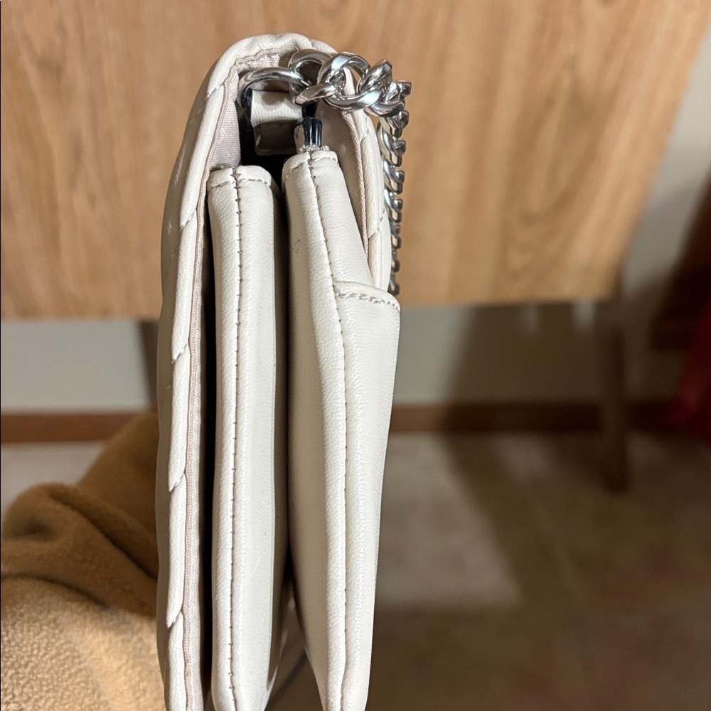 Sam Edelman Cream Quilted Crossbody Bag - Picture 11 of 14